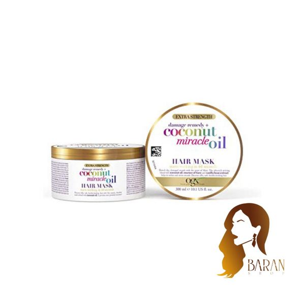 ماسک مو بدون سولفات روغن نارگیل میراکل او جی ایکس حجم 300 میل