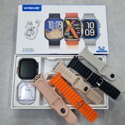 ساعت هوشمند همراه ایرپاد 5 بند wa-x19 ultra3