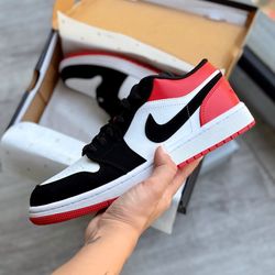 کتونی جردن وان لو بلک توئه - Aj1 low black toe