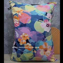 روبالشتی طرح گل آبرنگی