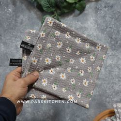 دستگیره آشپزخانه جفتی طرح گل بابونه