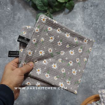 دستگیره آشپزخانه جفتی طرح گل بابونه