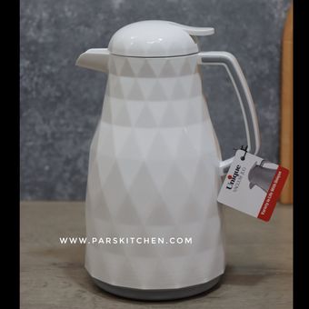 فلاسک 1لیتری یونیک شیشه صورتی سفید 1991