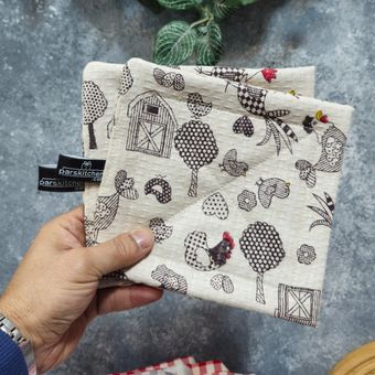 دستگیره آشپزخانه 2عددی طرح مزرعه