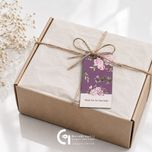 کارت تشکر گل بنفش بسته 50 عددی