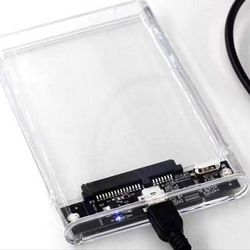 باکس هارد 2.5 اینچی USB 3.0 شفاف | قاب تبدیل HDD/SSD لپ‌تاپی به هارد اکسترنال
