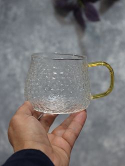 ماگ پیرکس یخی دسته رنگی