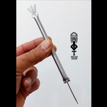 ابزار خراش و سوزنی دوطرفه سفالگری