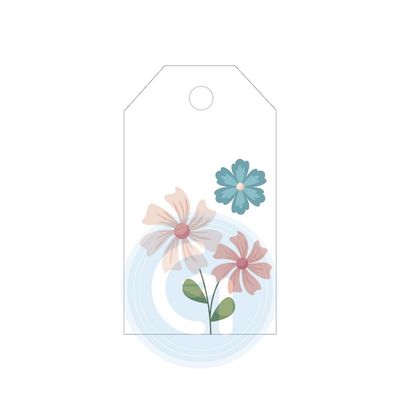 اتیکت گلی بسته 60 عددی