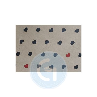 کاغذ کرافت طرح قلبی بسته 20 عددی