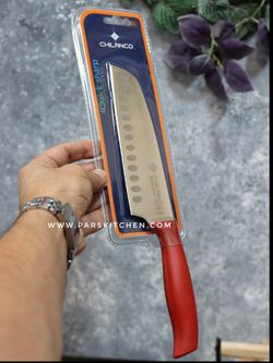 چاقو سانتاکو 7 اینچ چیلانکو قرمز