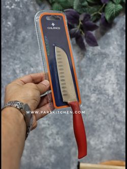 چاقو سانتاکو 5 اینچ چیلانکو قرمز