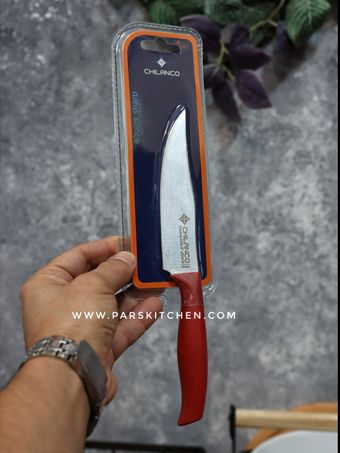 چاقو چیلانکو پوست کن 3.5 اینچ قرمز