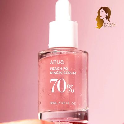 سرم روشن کننده نیاسینامید هلو 70+ آنوا اصل کره جنوبی 30 میل