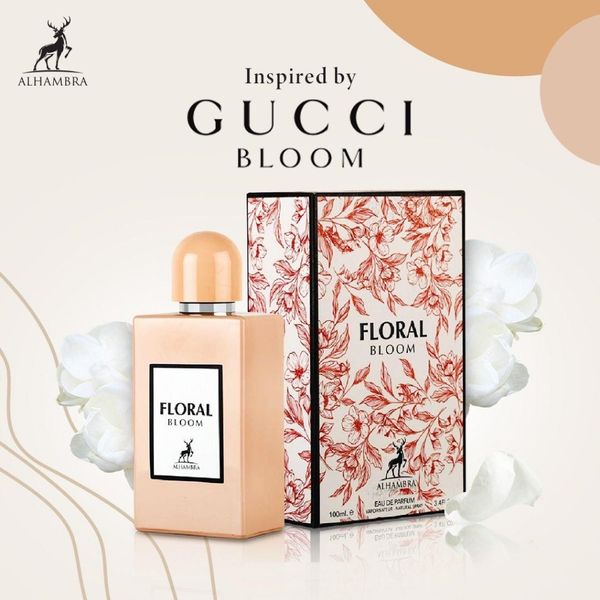 عطر فلورال بلوم الحمبرا 100میل/ALHAMBRA Floral Bloom 100mil/(گوچی بلوم(GUCCI - Gucci Bloom)