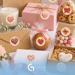 پک لیبل های قلبی بسته 15 عددی