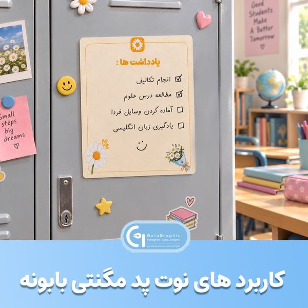 نوت پد مگنتی بابونه
