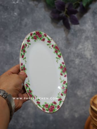 دیس بیضی 24 سانت بیدگل