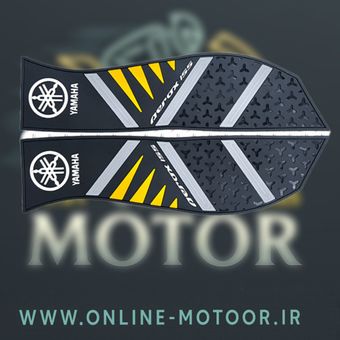 کف پایی موتورسیکلت مدل YMHA-YLW مناسب برای یاماها آیروکس بسته 2 عددی (رنگ زرد)