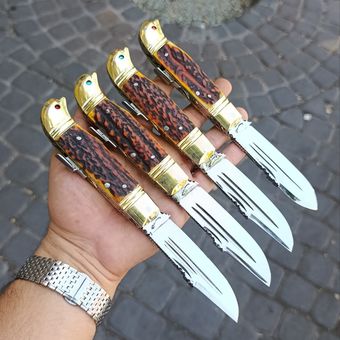 چاقوی شاخ گوزن اصیل ضامن دار اصل زنجان