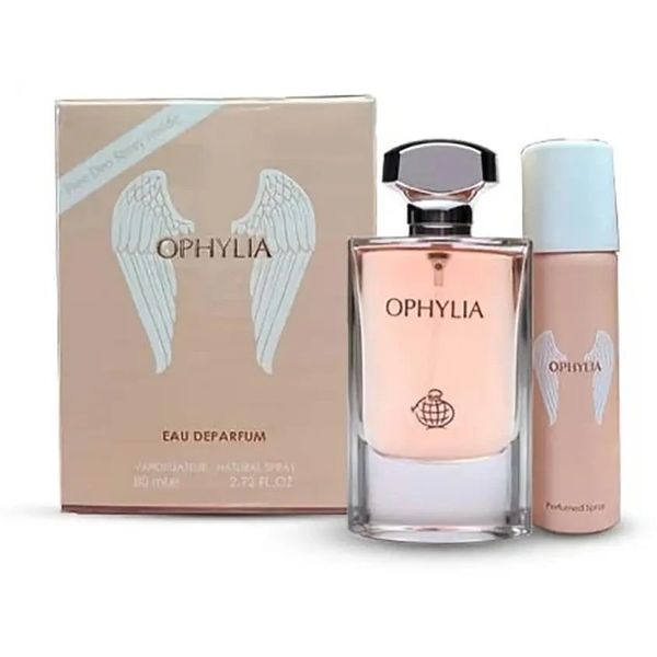 ادکلن زنانه برند فرگرانس مدل اوفیلیا رایحه پاکورابان المپیا حجم 80 میل