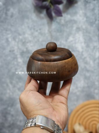 قندان چوب گردو دسته توپی