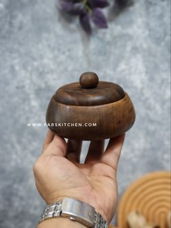 قندان چوب گردو دسته توپی
