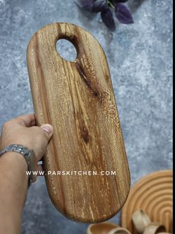 تخته سرو چوب چنار بیضی 34 سانت