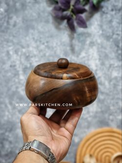شکلات خوری چوب گردو دسته توپی
