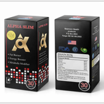 قرص لاغری آلفا اسلیم قرمز دوز250 Alpha Slim | چربیسوز قوی، کنترل اشتها و کاهش وزن سریع