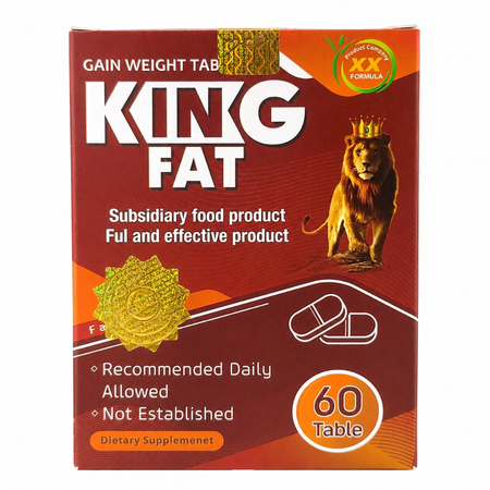 مکمل افزایش وزن و اشتها کینگ فت 60 عددی . قوی.