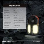 فن خورشیدی سفری پورودو Porodo Lifestyle Suncharge Outdoor Solar Fan 