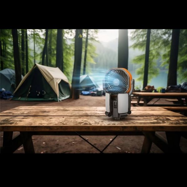 فن خورشیدی سفری پورودو Porodo Lifestyle Suncharge Outdoor Solar Fan 