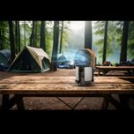 فن خورشیدی سفری پورودو Porodo Lifestyle Suncharge Outdoor Solar Fan 