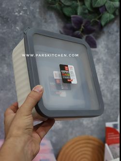 ظرف نگهدارنده کاپریس پرایم مربع 3عددی طوسی