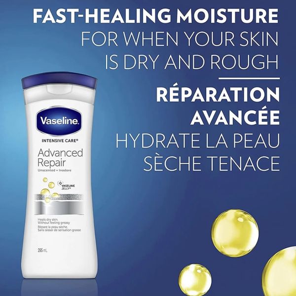 لوسیون بدن بدون عطر مدل Advanced Repair برای ترمیم و آبرسانی پوست