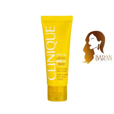 کرم ضد آفتاب جوانساز و ضد چروک کلینیک Clinique مدل سولار اسمارت بی رنگ