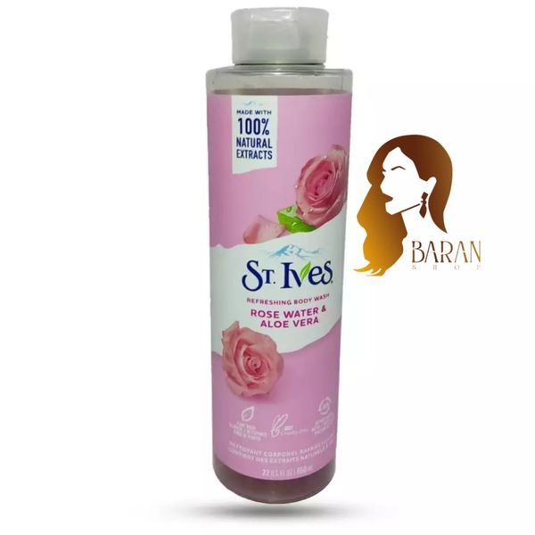 شامپو بدن سینت ایوز حاوی عصاره 100% طبیعی گل رز و آلوئه ورا حجم 650ml اصل آمریکا