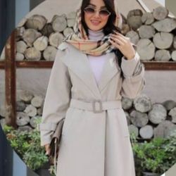 بارانی کلاه چهارخانه وارداتی