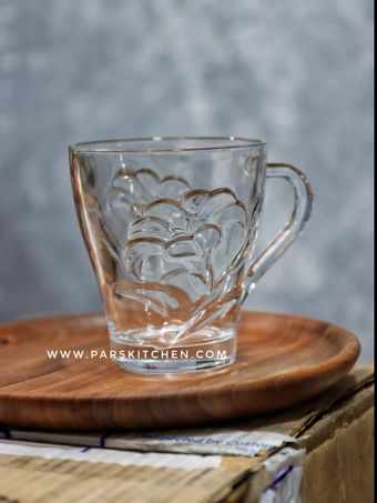 ماگ چایخوری شلغمی گل برجسته ارکیده