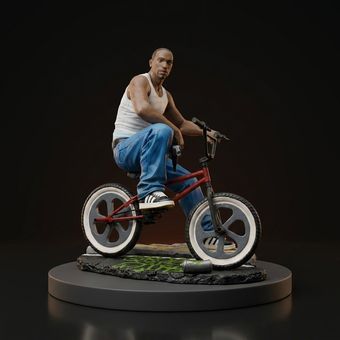 فیگور کاراکتری «سی جی» - GTA San Andreas (روی دوچرخه BMX)