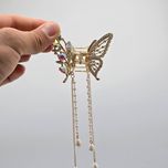 کلیپس آویزدار مجلسی مدل پروانه با رنگ ثابت