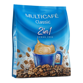 کافی میکس 2 در 1 کلاسیک (بدون شکر) مولتی کافه بسته 24 عددی