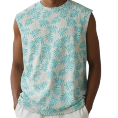 تیشرت بدون استین هاوایی