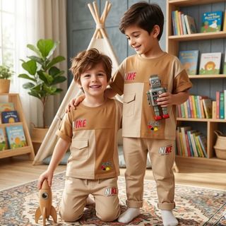 تیشرت شلوار ست خواهر برادری نایک