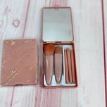 ست براش پنج تکه آرایشی آیینه دار _ قهوه اس