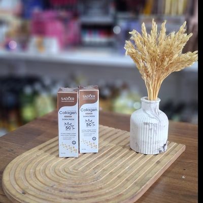 کرم ضد آفتاب سادور مدل کلاژن spf50 مناسب انواع پوست