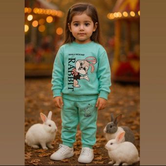 بلوز شلوار طرح خرگوش