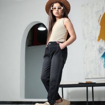 شلوار جین مام فیت 108