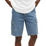 شلوارک لی کارگو مردانه رنگ ابی